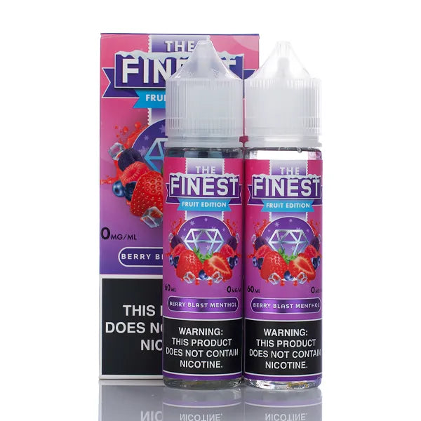 The Finest E-Liquid Fruit Edition - No Nicotine Vape Juice - 120ml - Black Coral
